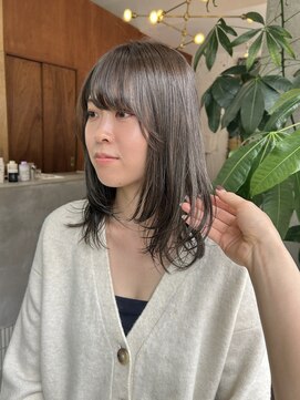 アペロ 柏(Apero) オリーブグレージュ☆ミディアムレイヤー