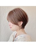 ゆったりくびれショート/ベージュ/20代/30代/40代