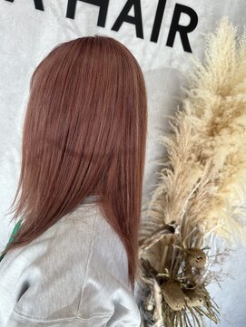 ブランカヘアー 西尾(BLANCA HAIR) コーラルピンクベージュ