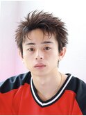 フェザーショートスパイキーショートショートバングベリショ