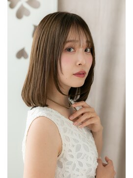 モッズヘア 越谷(mod's hair) 前下がりレイヤーカット艶感ストレートミディアムZ越谷20代30代