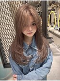 韓国ヘア/ブリーチ/顔周りカット/ハイトーン/レイヤーカット/
