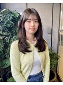 【ミディアム】小顔になる顔周りレイヤー