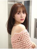 13509黒髪くびれヘア髪質改善レイヤーカット韓国風巻きワンホン