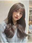 ミニウルフレイヤーカット顔周りカット前髪カット韓国ロング銀座