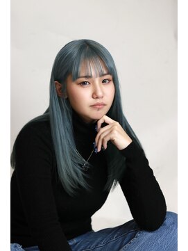 ステラ ヘア デザイン サロン(STELLA hair design salon) ペールブルー×レイヤー A