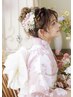 選べる浴衣プレゼント付き☆ヘアセット＋着付け￥11000