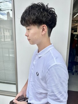 ヘアー アイス カンナ(HAIR ICI Canna) ナチュラルマッシュ刈り上げツーブロック爽やかショート(清水)