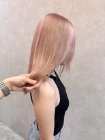 ロンド レア 天神大名店(Lond Le’a)&nbsp;ホワイトブロンド/イメチェンヘアスタイル/ピンクベージュ