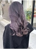 【Naoya】バレイヤージュラベンダーグレージュ