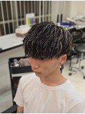波巻きパーマ/ハイライト/メッシュ/無造作パーマ