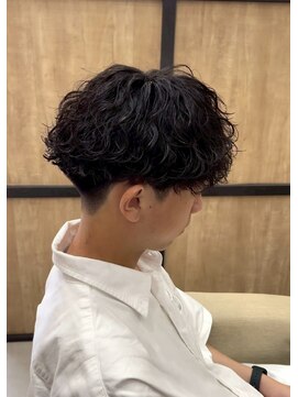 メンズギフト(men's GIFT) 波巻きツイストスパイラルマッシュツーブロック刈り上げ