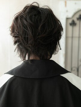 モッズヘア メン 南越谷南口店(mod's hair men) ワイルド七三分けブラックメンズパーマH南越谷