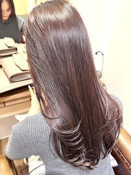 ローネス ギンザ(LONESS ginza) ミディアムレイヤーブラウンベージュ秋ヘア秋カラー銀座艶髪