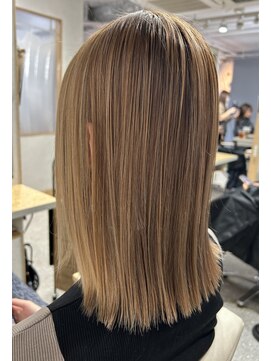 ワンデイ 表参道(oneday) 極細ハイライト×ミルクティーベージュ