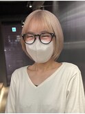 ミルクブラウン/ダークパープル/ナチュラルショート/栄/カチモリ