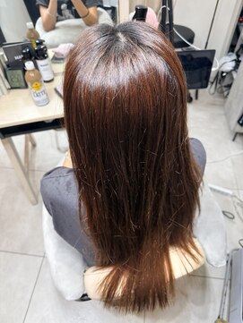 ボクノ 2号店(bokuno) 髪質改善矯正とハイライトを同時にやりたいお客様
