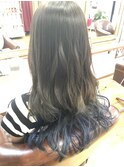 グラデーションカラーアイスブルー