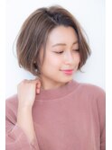 大人かわいいミニボブ