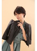 マニッシュショート　ネイビーカラー