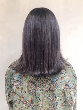 アイティー バイ アルバム 中野店(IT by ALBUM) ラベンダーグレー_厚めバングローライトスリークボブ_ba281873