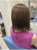 バイオレットカラーでつくるベージュ系カラー