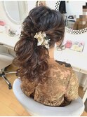 モコモコポニーテール(大阪梅田茶屋町ヘアセット専門店Achieve m