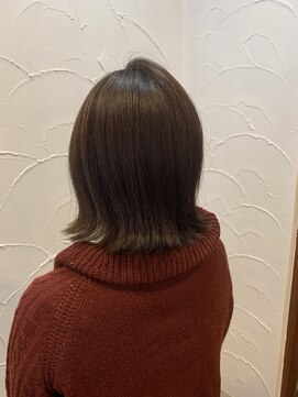 アン(Hair make un) ロングボブ
