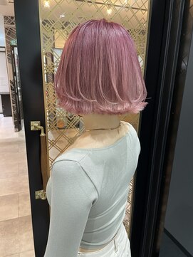ジエクト 本店(The Ect) ぱつふわ×ハイトーンピンクボブ☆