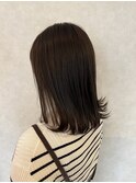 切りっぱなしボブ/艶/束感