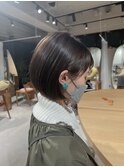 丸みショートボブ/うぶ毛パーマ/外ハネボブ/