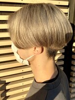 ニアウ 太田店(Niau)&nbsp;メンズカラーダブルカラーメンズカットセンターパートハイトーン