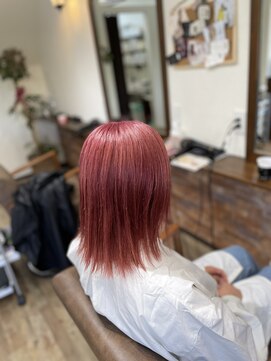 美容室ふくろう ペールピンク（ダブルカラー）