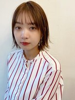 ハニーシブヤ(HONEY shibuya)&nbsp;【HONEY渋谷】外はねレイヤーボブ×スカーレットブラウン★