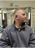ハイライトマッシュパーマウルフアッシュブラック