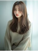 ☆オリーブグレーココアベージュ小顔クラゲヘアー/黒髪/髪質改善
