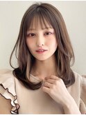 くびれヘアナチュラルカール結べるボブ美髪こなれミディ艶感