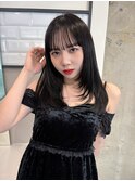 【lilley 稲永麻衣】レイヤーカット+顔まわりカット+韓国ヘア
