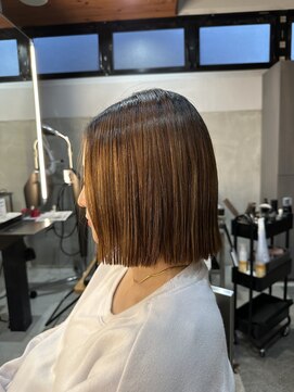 ニマルニーニー バイ ヤスオカ(2022 BY YASUOKA) 縮毛矯正×髪質改善 タッセルボブ