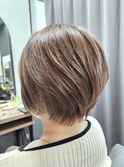 ショート×ミルクティーベージュ