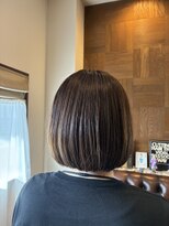 ボウベルズ ヘア アンド メイクアップ ドレッシング Bowbells hair&make up dressing&nbsp;エンドカラーのパッツンボブ