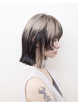 ルプラ ガーデン(le-pla garden) ボブ#切りっぱなし#ブリーチ#ルーツカラー#豊橋#豊川#田原