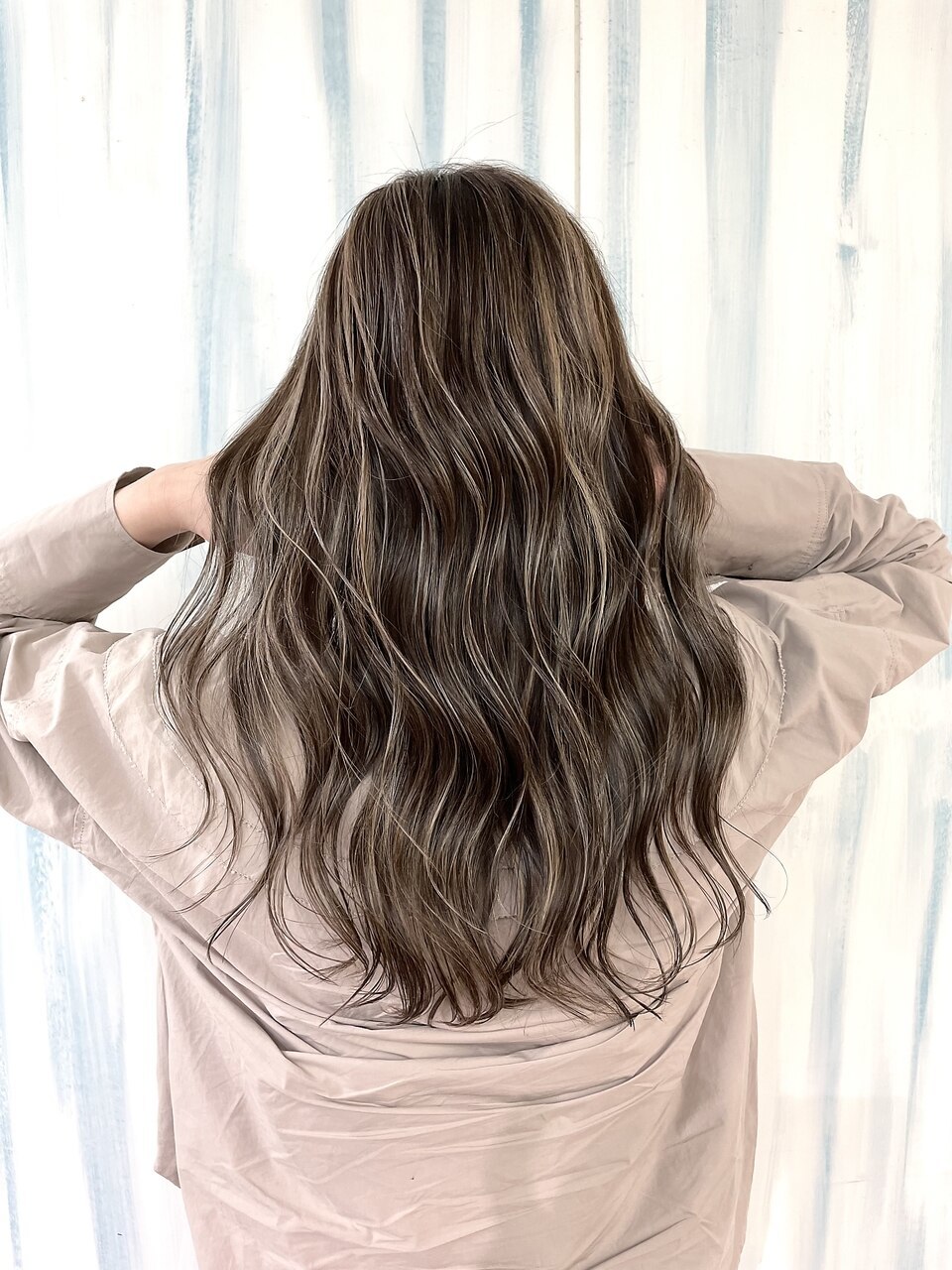 アップ(A+hair) 白髪ぼかし_ベージュハイライト_髪質改善_30代40代50代