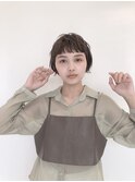 ショートヘアイメチェンヘアスタイルワイドバング