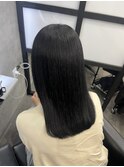 髪質改善カラー × 暗髪