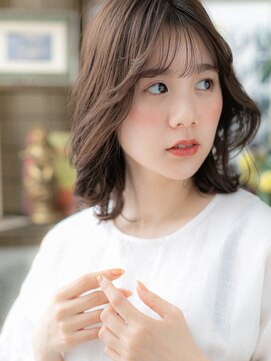 カバーヘア イヴ 戸頭店(COVER HAIR EVE) ★ココアベージュゆるふわミディアムレイヤーカット20代30代★1