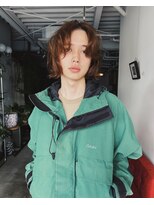 ヒュージ 三軒茶屋(huge)&nbsp;ニュアンスパーマ/ボブパーマ/メンズカット/眉毛カット/パーマ