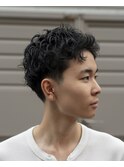 フェザーショートテーパーフェードスパイキーショート