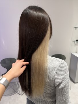 プライズ 成増店(prize) インナーカラーハイトーンホワイトベージュブリーチ成増