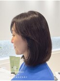 傷まない白髪染　ノンジアミンカラー　ミディアムカット